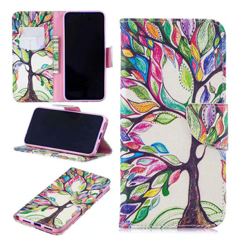 Книжков калъф за Samsung Galaxy S7 - Цветно дърво