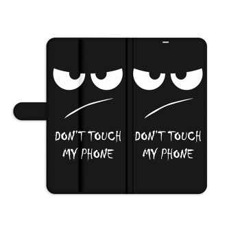 Книжков калъф за Samsung Galaxy S4 Mini - Don’t touch my phone! Усмивка