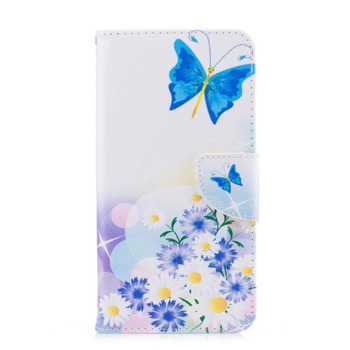 Книжков калъф за Samsung Galaxy S8 - Сини Пеперуди