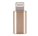 Редукция от lightning (iPhone) към Micro USB - Златиста